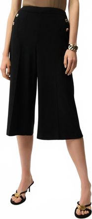 Joseph Ribkoff Pull On Culotte Pants In Black