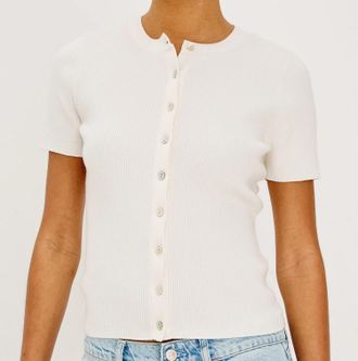 Rails Bonnie Short Sleeve Top In Ivory