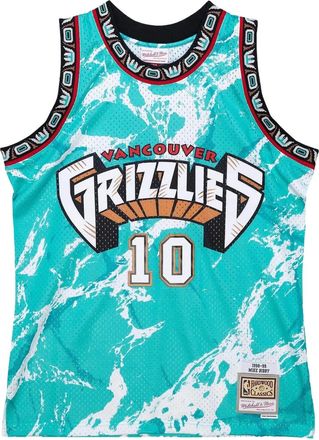 Mitchell & Ness Top Mike Bibby NBA Grizzlies 1998 Team Marble Swingman - Blu