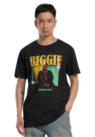Mister Tee Mens Biggie Finest Tee, Black, XS