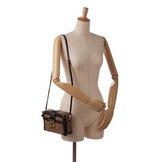 Louis Vuitton Schoudertas Canvas Leer