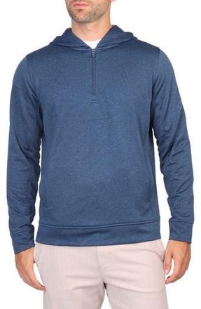 Tailorbyrd Performance Quarter Zip Hoodie in Indigo Blue at Nordstrom Rack, Size Xx-Large