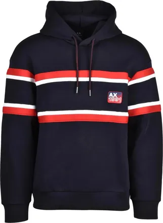 A|X Armani Exchange Multicolor Stretch Cotton Hooded Sweatshirt