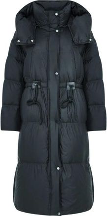 Cesare Gaspari Oversized Capuchon Donsjas - Dames - Dons jassen - Blauw - S - Polyester - Jassen