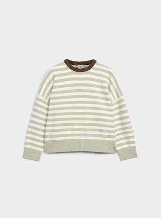Twik Womens Oversized twin-stripe sweater