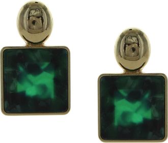 Olivia Welles Ruby Marbled Earrings in Gold /Green at Nordstrom Rack