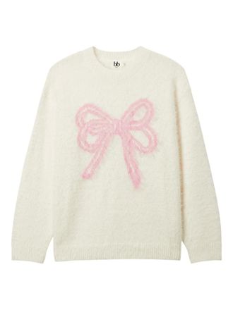 B+ab bow knitted sweater - Toni neutri