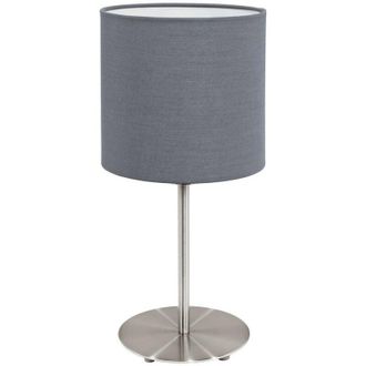 Eglo Eglo - Pasteri - 1 Light Table Lamp Satin Nickel, Grey, E27