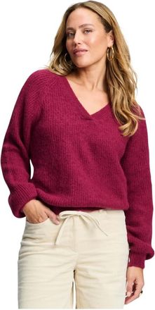 Pom Amsterdam Dames, Truien, Rood, Maat: XL Wol