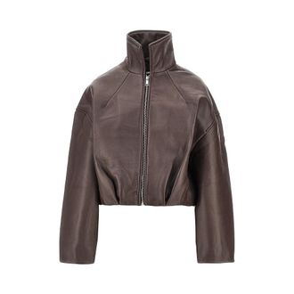 Rotate Leather Boxy jacket Woman 34