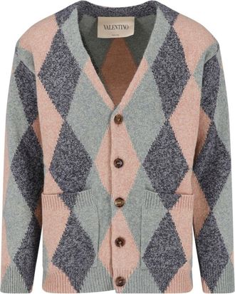 Valentino Cardigan In Lana Vergine