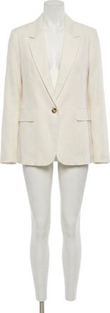 Z Supply Evan Linen Blazer In Cloud