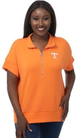 ZooZatZ Womens ZooZatz Tennessee Orange Tennessee Volunteers Tri-Blend Quarter-Zip Flowy Top at Nordstrom, Size X-Small
