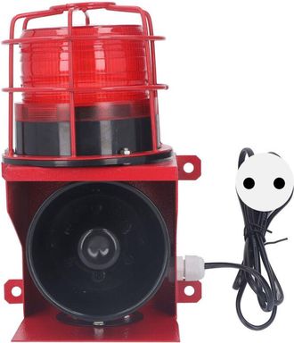 OEM Alarma Industrial Sonora Y Visual, Sirena De Alta Potencia De 115 Db, Seguridad Sonora Y Visual, Montaje En Pared, Enchufe Europeo De 220 V