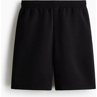 H&M Relaxed Fit Interlock Shorts in Black at Nordstrom, Size Xx-Large
