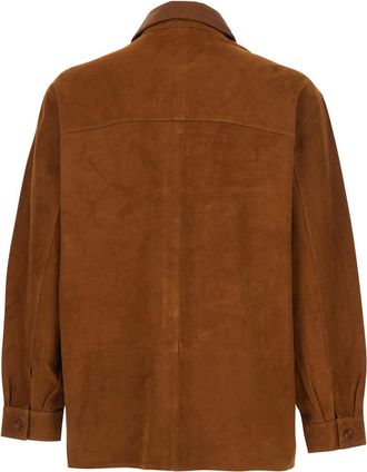 Sunflower Mens Jacket Brown Suede Leather Coat