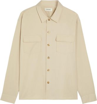 Frame Denim Cotton Overshirt - Beige - XL