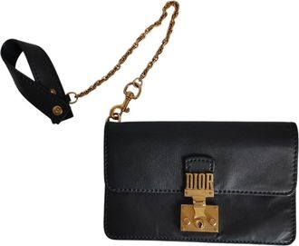 Dior Black Chain/Shoulder Wallet (Pre-Owned)