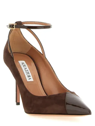 Aquazzura Womens Brown Calfskin High Heel Pumps