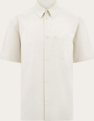 Ferragamo Men Short sleeve shirt Beige