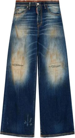 Dsquared2 Jeans con ricamo - Blu