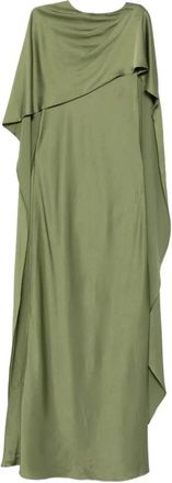 SIMKHAI Kleedjes, Dames, Groen, M, Polyester, Izel Cape Gown