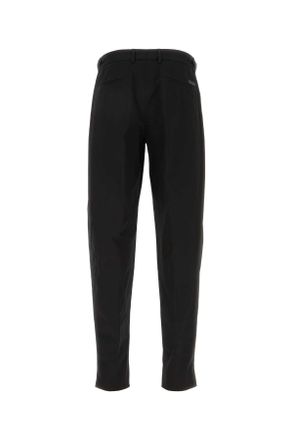 Dolce & Gabbana Mens Stretch Gabardine Trousers Black