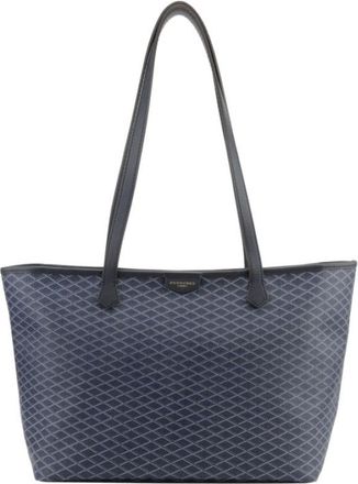 Pourchet Tassen, Dames, Blauw, ONE Size, Leer, Waves Tote Bag