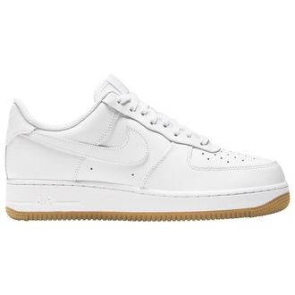 Nike Mens Air Force 1 07 - Shoes White/White/Brown Size 13.0