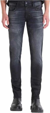 Antony Morato Zwarte Tapered Broek Moderne Stijl - Heren - Slim Fit Jeans - Zwart - W38 - Jeans