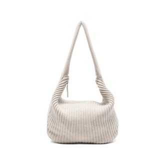 Aya Muse Ribbed Zip Shoulder Bag