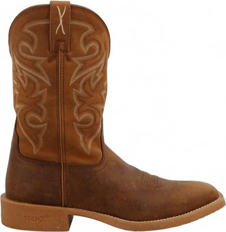 Twisted X Boots Mens 11 Tech X Boot In Rustic Orange