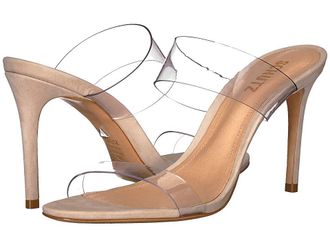 Schutz Ariella Womens Sandals Transparente Nubuck/Vinil : 10.5 M, Leather