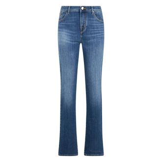 Moorer Boot-cut Jeans, female, Blue, Size: W29 Joan