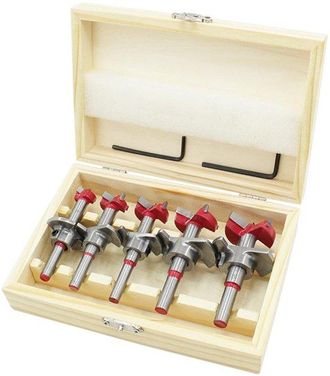 OEM Dailygoody - Broca Forstner - Carpinter&iacute;a - 5 Piezas - Ajustable