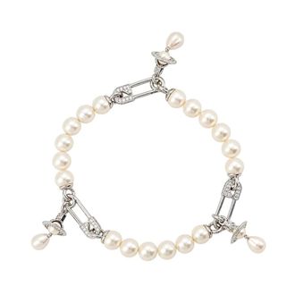 Vivienne Westwood Collana Lucrece con perle grandi - - Accessories - Donna - Grigio - ONE SIZE