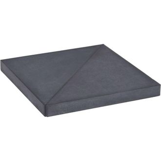 vidaXL Base Con Peso Para Sombrilla De Granito Negro Cuadrada 15 Kg Vidaxl