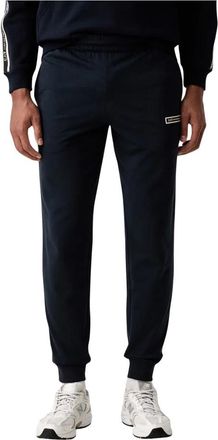 Emporio Armani Logo-tape Track Pants - Heren - Sweatpants - Blauw - XL - Katoen - Broeken