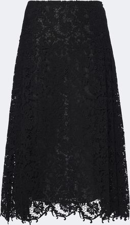 Fendi Silk lace midi skirt