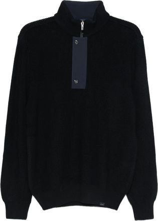 Paul & Shark Maglione con mezza zip - Blu