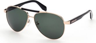 adidas OR0063 28N Mens Sunglasses Gold Size 59