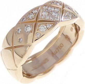 Chanel Pink Gold Pink Gold (18K) Band Ring (Pre-Owned)