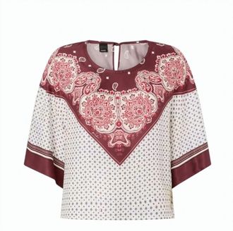 Pinko Betsy Viscose Twill Printed Blouse