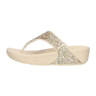 FitFlop Schoenen, Dames, Beige, 40 EU, Lulu Glitter Toe-post