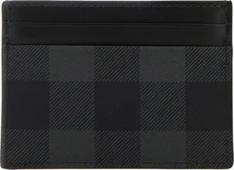 Burberry Mens Wallet Charcoal Polyurethane & Cardholders