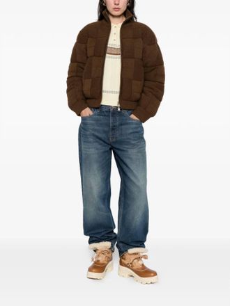 Guest In Residence Quilted Puffer Jacket In Chestnut