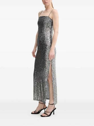 Alohas Abito midi Elmi con paillettes - Argento