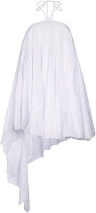 Jacquemus White Asymmetrical Robe Dress
