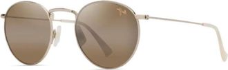 Maui Jim Pukaua Ronde Zonnebril - unisex - Zonnebrillen - Geel - 50 MM - Accessoires