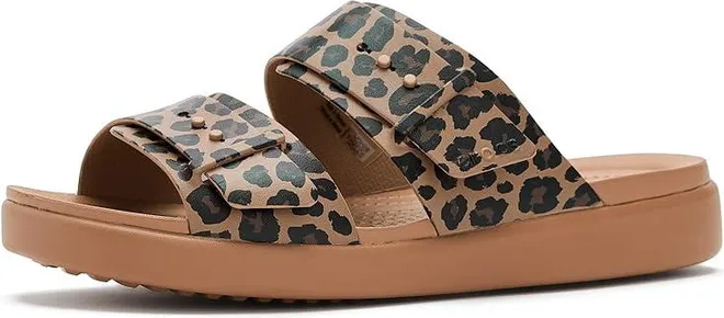 Brooklyn Buckle Low Low Womens Sandals Sepia/Leopard : 10 M, Synthetic